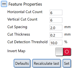 Crosscut default properties