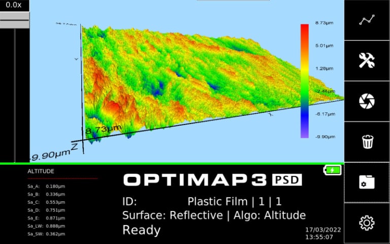 optimap 3 screen graph