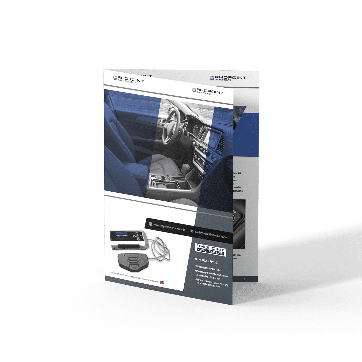 Rhopoint Instruments Novo-Gloss Flex 60 Glossmeter datasheet mockup